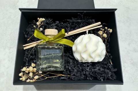 Zestaw mini nr 2: dyfuzor i świeca dekoracyjna