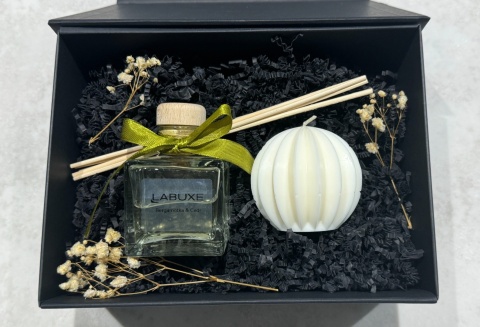 Zestaw mini nr 3: dyfuzor i świeca dekoracyjna