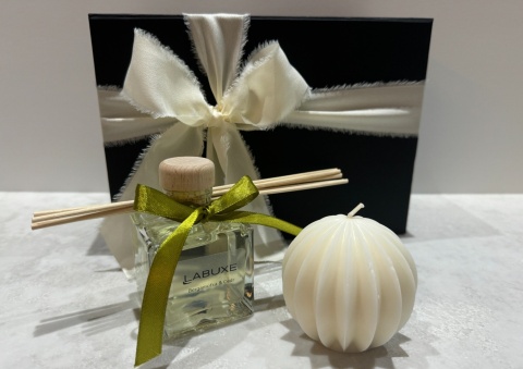 Zestaw mini nr 3: dyfuzor i świeca dekoracyjna