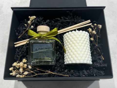 Zestaw mini nr 4: dyfuzor i świeca dekoracyjna