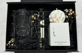 Zestaw średni nr 2: elegancki dyfuzor, świeca zapachowa i świeca dekoracyjna