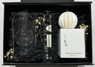 Zestaw średni nr 3: elegancki dyfuzor, świeca zapachowa i świeca dekoracyjna