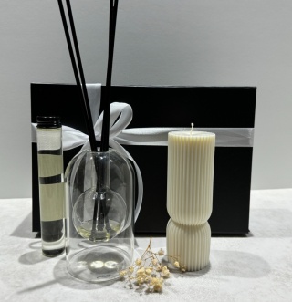 Zestaw średni nr 4: elegancki dyfuzor i świeca dekoracyjna