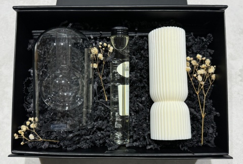 Zestaw średni nr 4: elegancki dyfuzor i świeca dekoracyjna