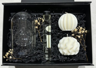 Zestaw średni nr 5: elegancki dyfuzor i dwie świeczki dekoracyjne